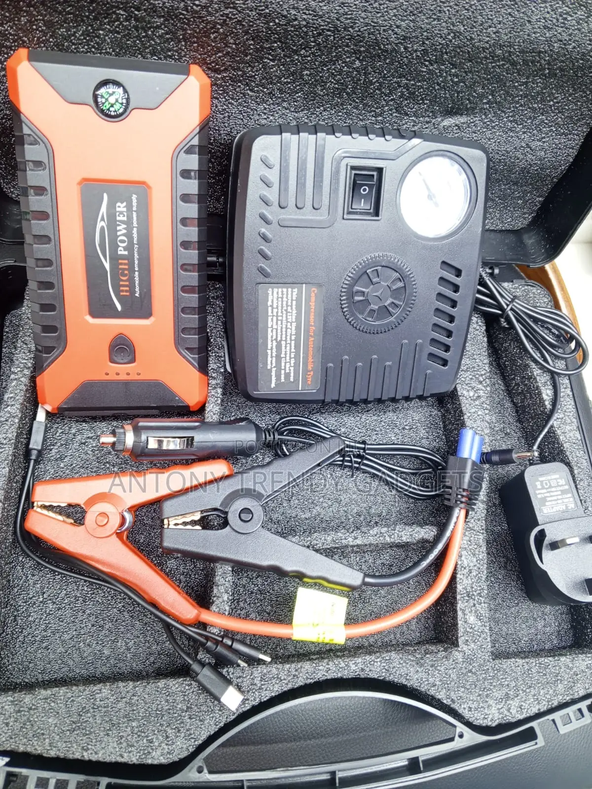 Multi-Function Battery Booster With Led Light and Air Pump