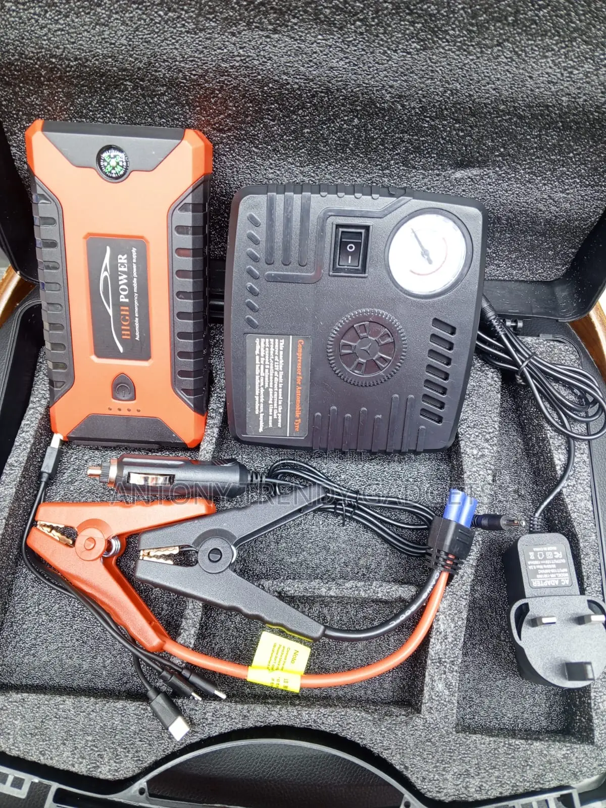 Multi-Function Battery Booster With Led Light and Air Pump
