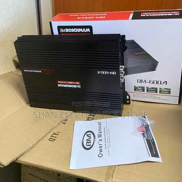 Bm600.4 8000w Car Amplifier Boschmann – Engineered for Powerful Sound