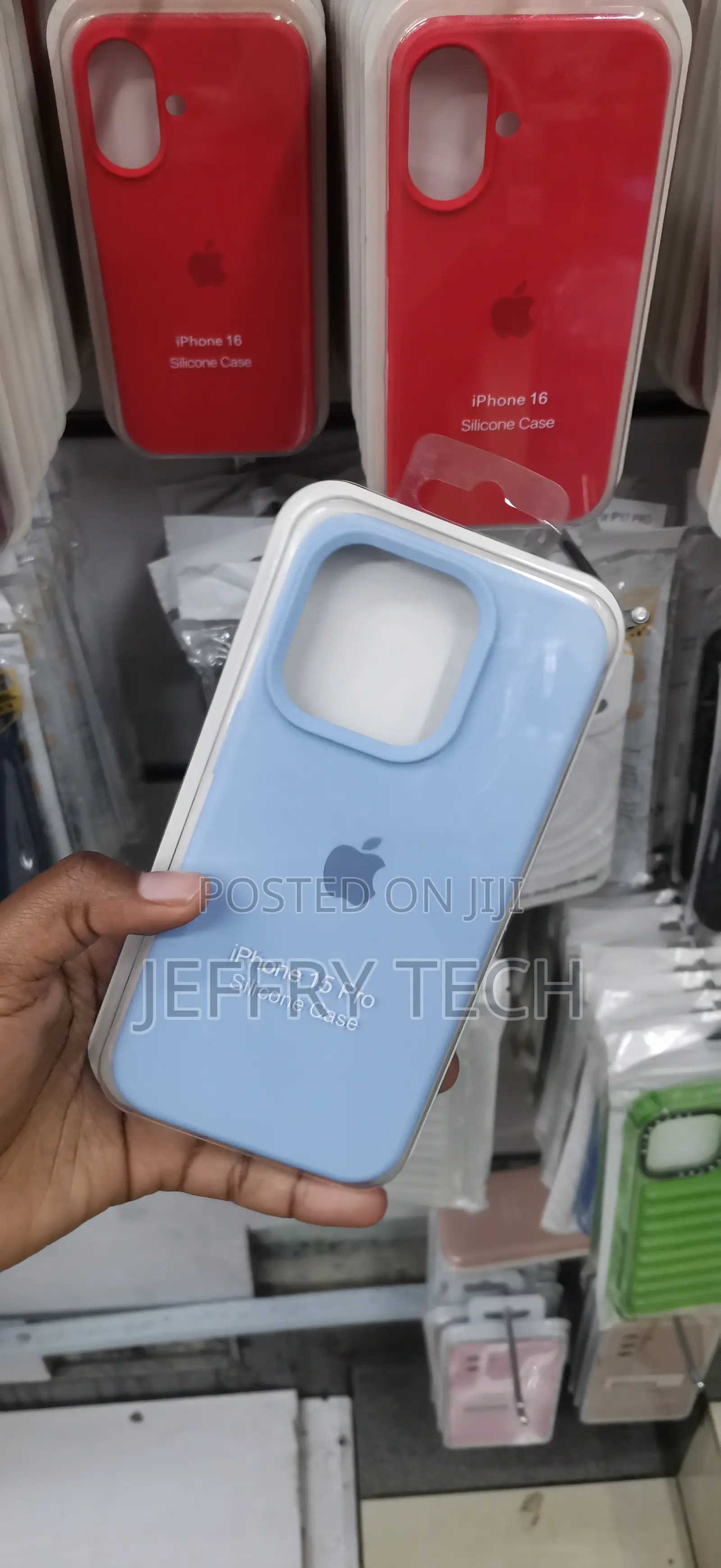 iPhone 15 Pro in Light Blue Shade Cover