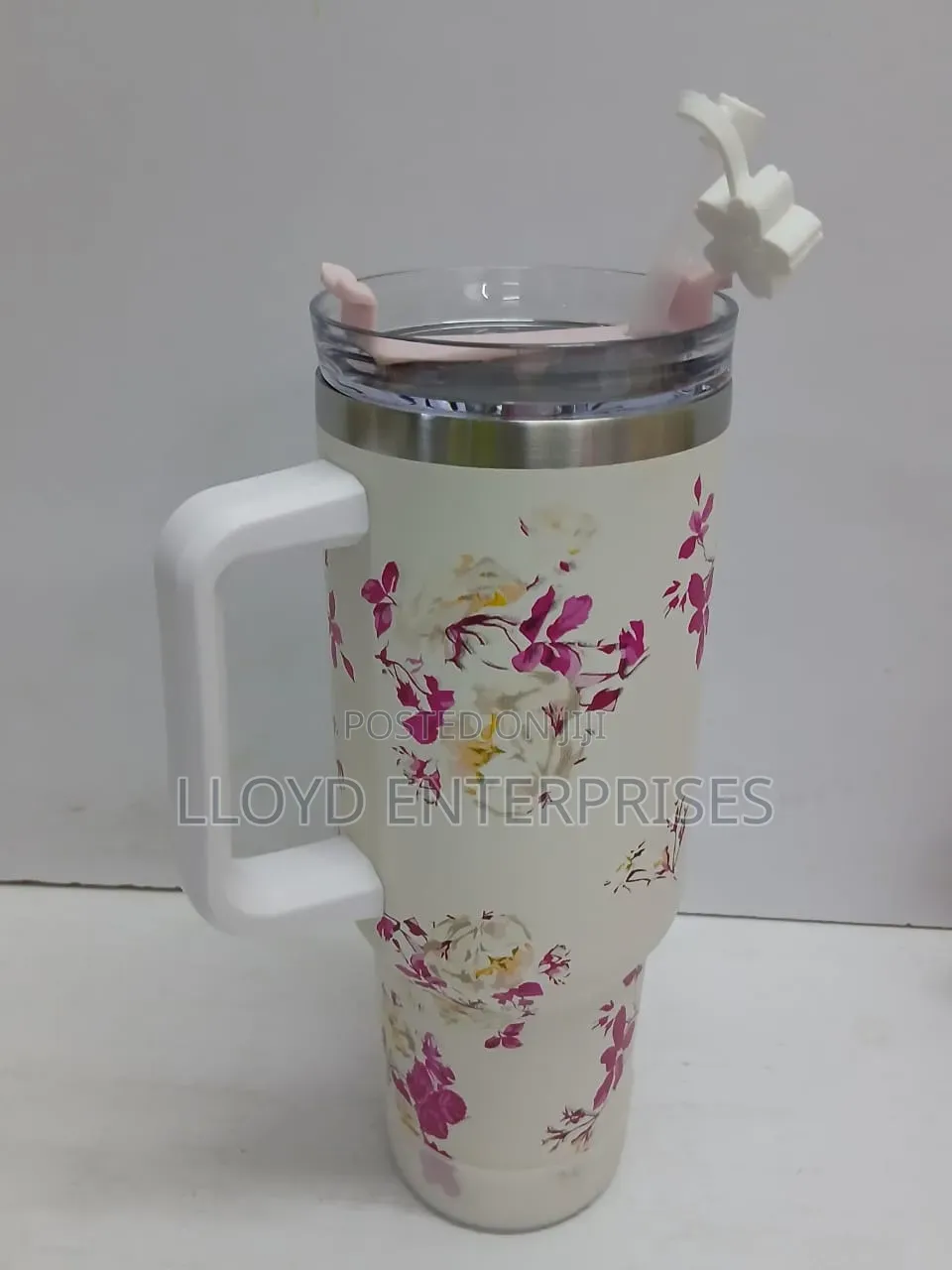 Stanley Mug Stainless Steel Large Capacity Cup With Plastic Straw