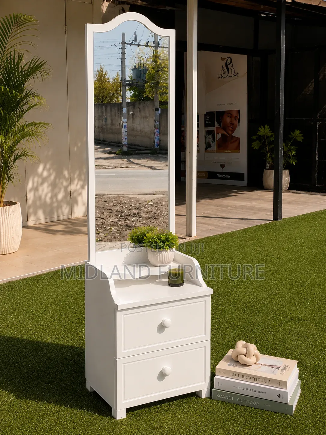 Dressing Mirror With Drawers