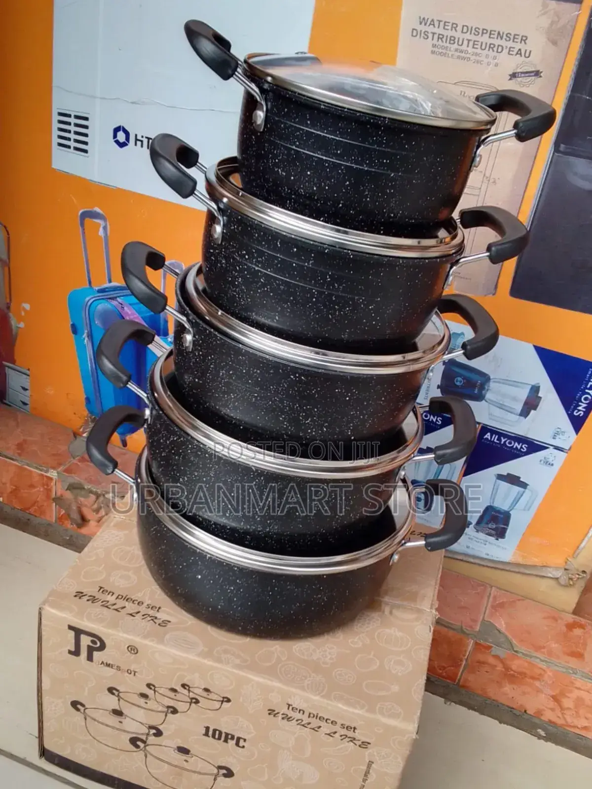 Jp Premium 10pcs Non-Stick Cooking Pots Pans Set