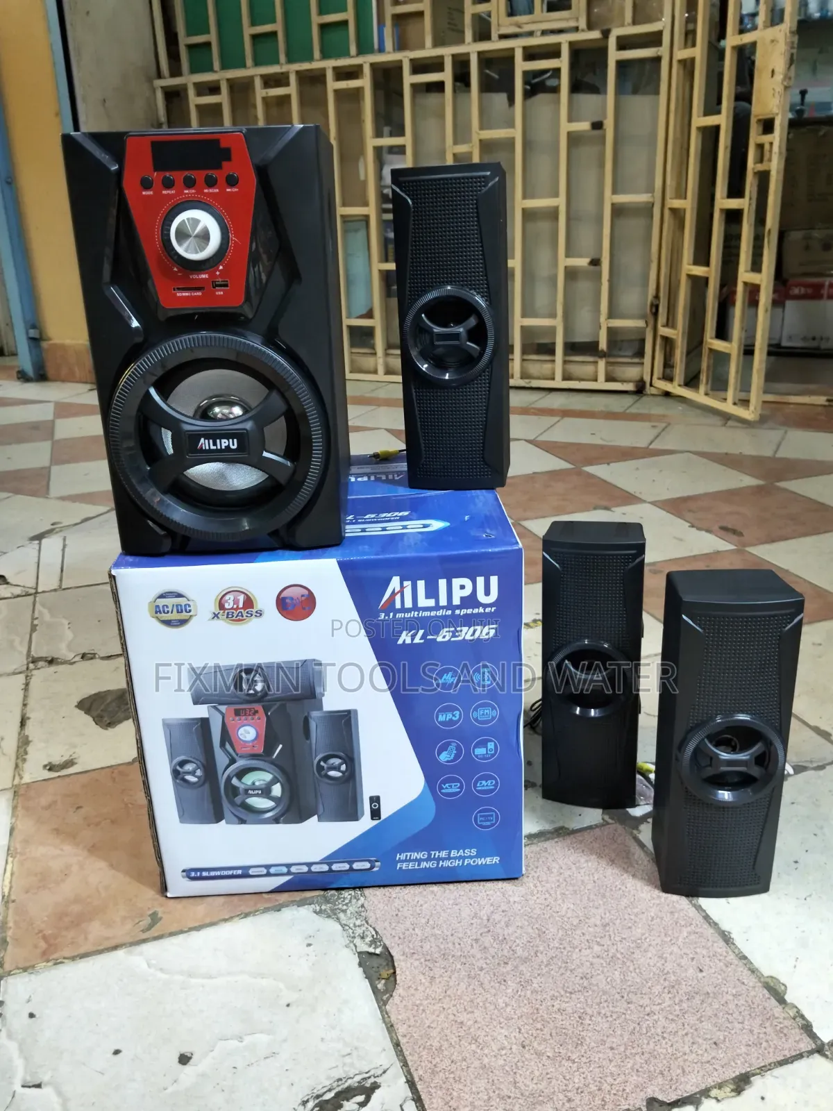 High Power Ailipu X-Bass 3.1 Subwoofer Speaker for Public Use