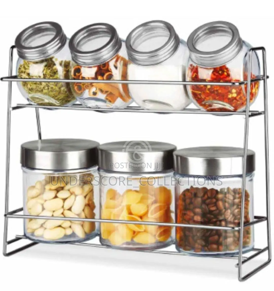 Set of 7 Glass Jars