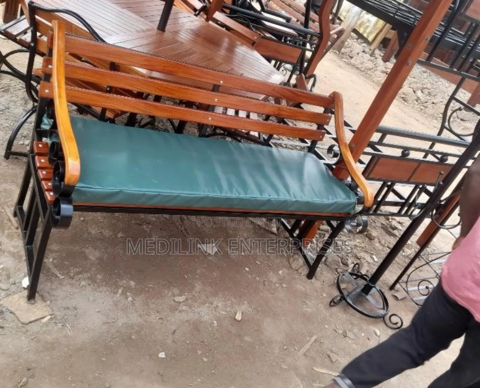 Castelle 5ft Outdoor Benches With Cushions