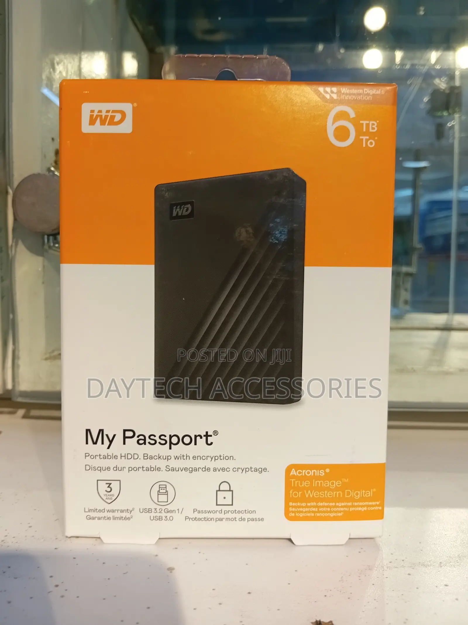 This Is a Western Digital My Passport 6tb Portable Hard Drive - Black