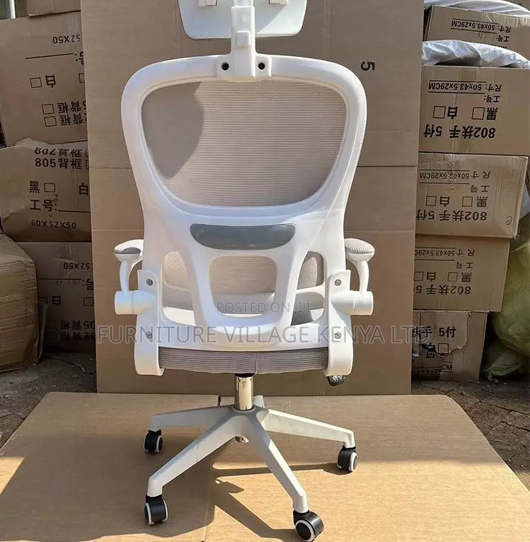 White Ergonomic Chair for Office