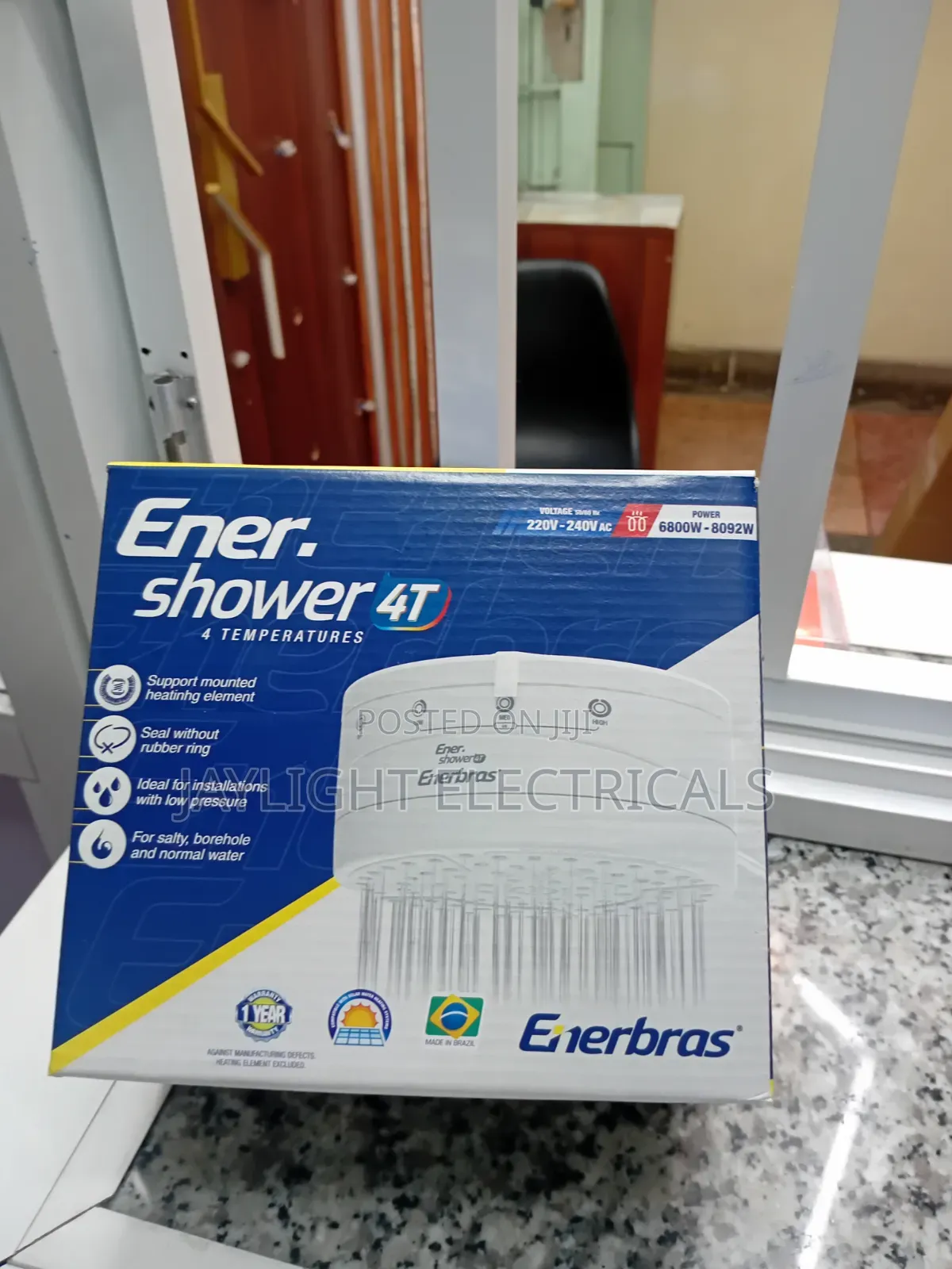 220 Volt Tankless Electric Hot Water Shower Head