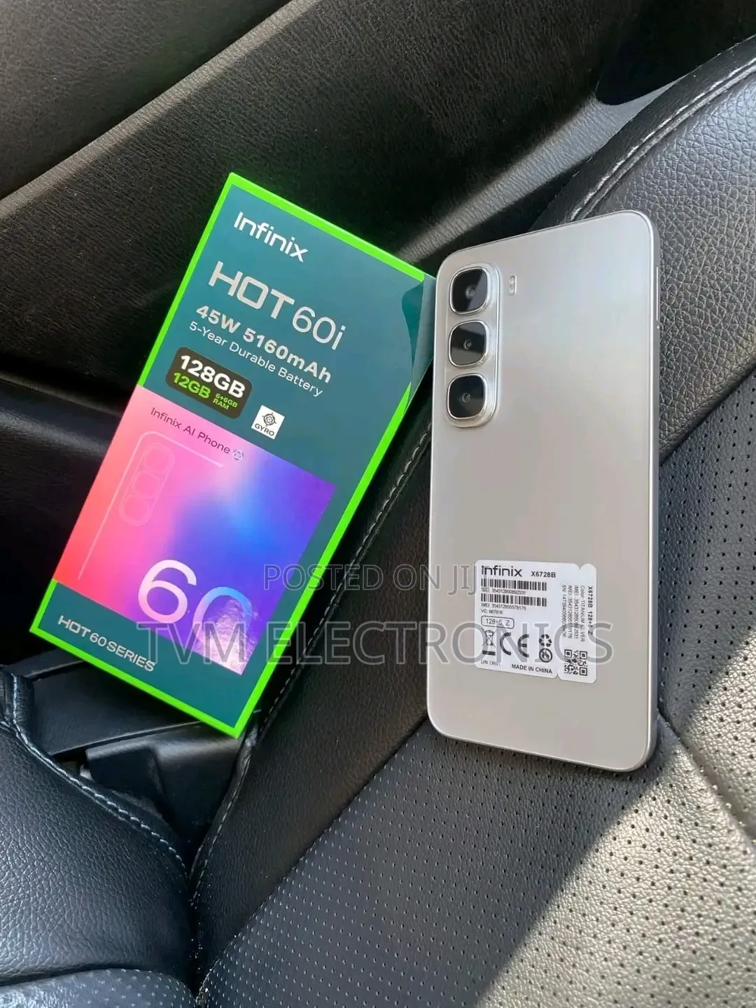 New Infinix Hot 60i 128 GB Silver