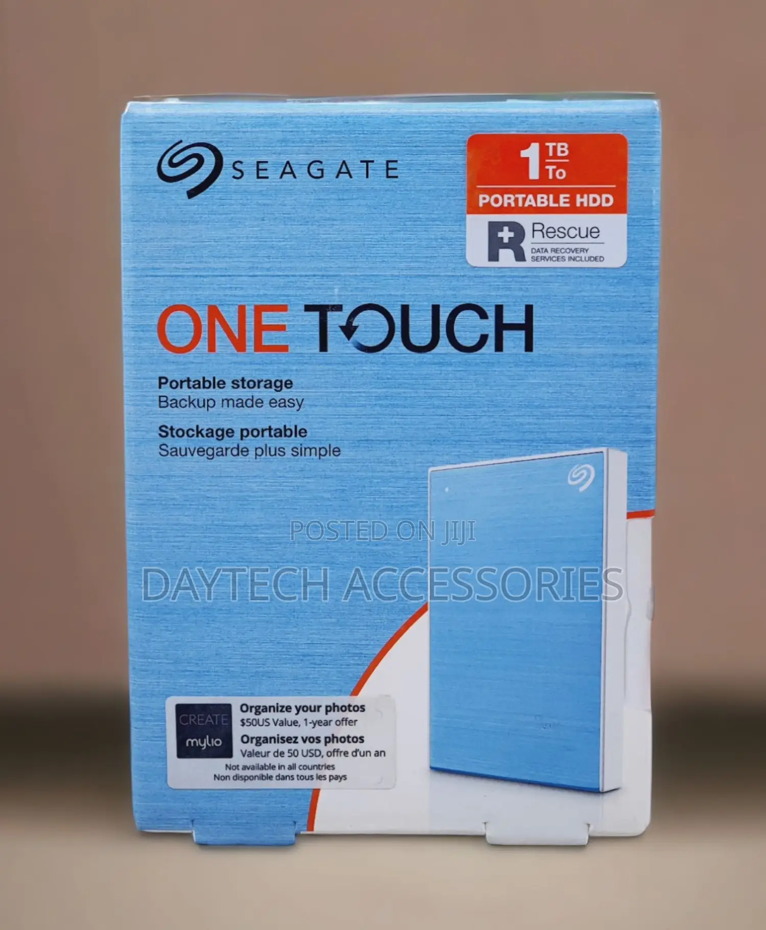 Seagate Portable 1tb One Touch External Hard Drive