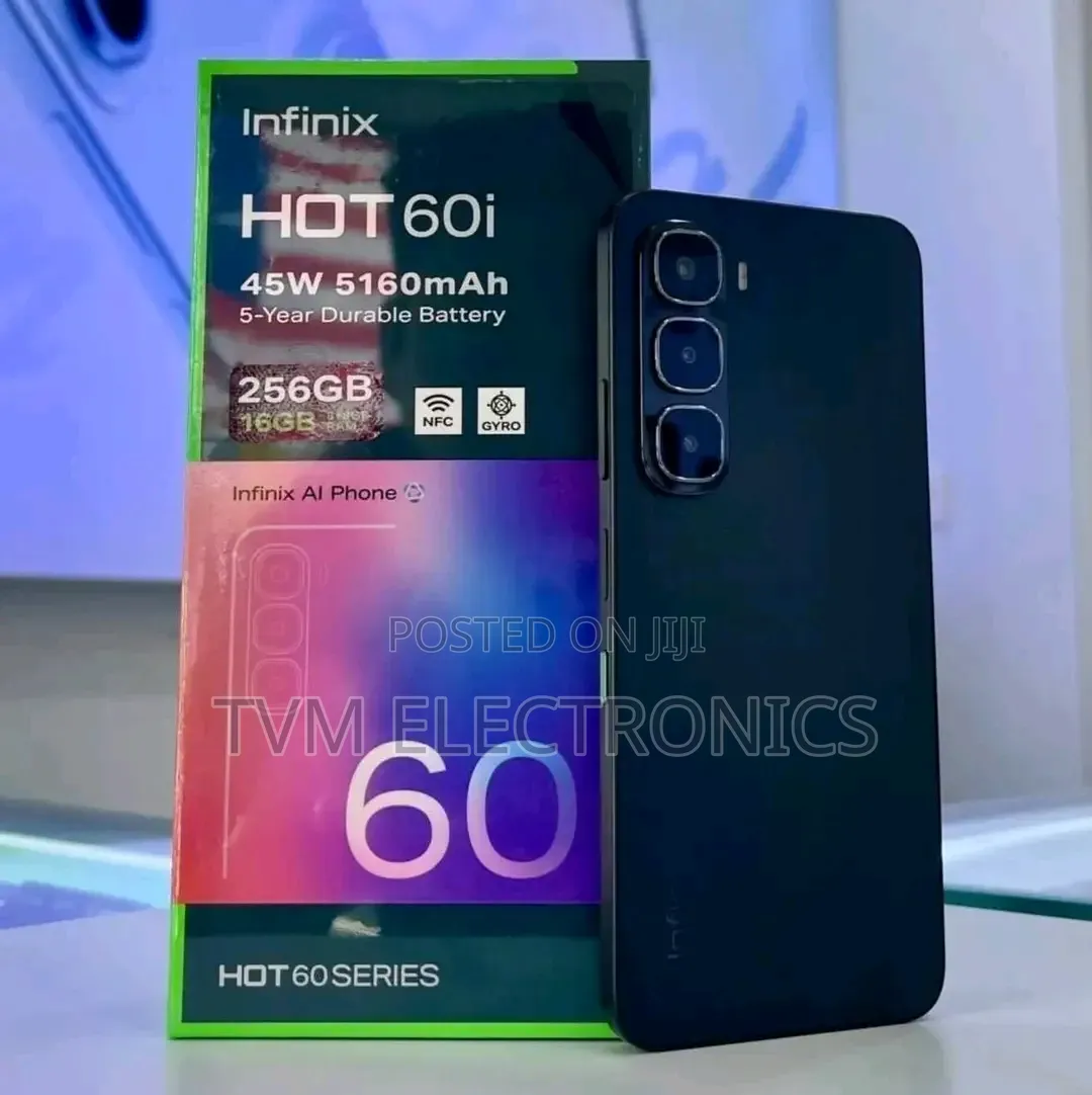 New Infinix Hot 60i 256 GB Black