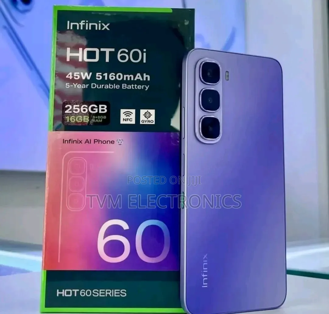 New Infinix Hot 60i 256 GB Black