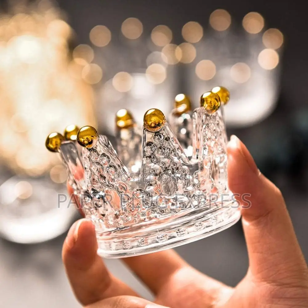 Gold Crown Premium Glass Ashtray