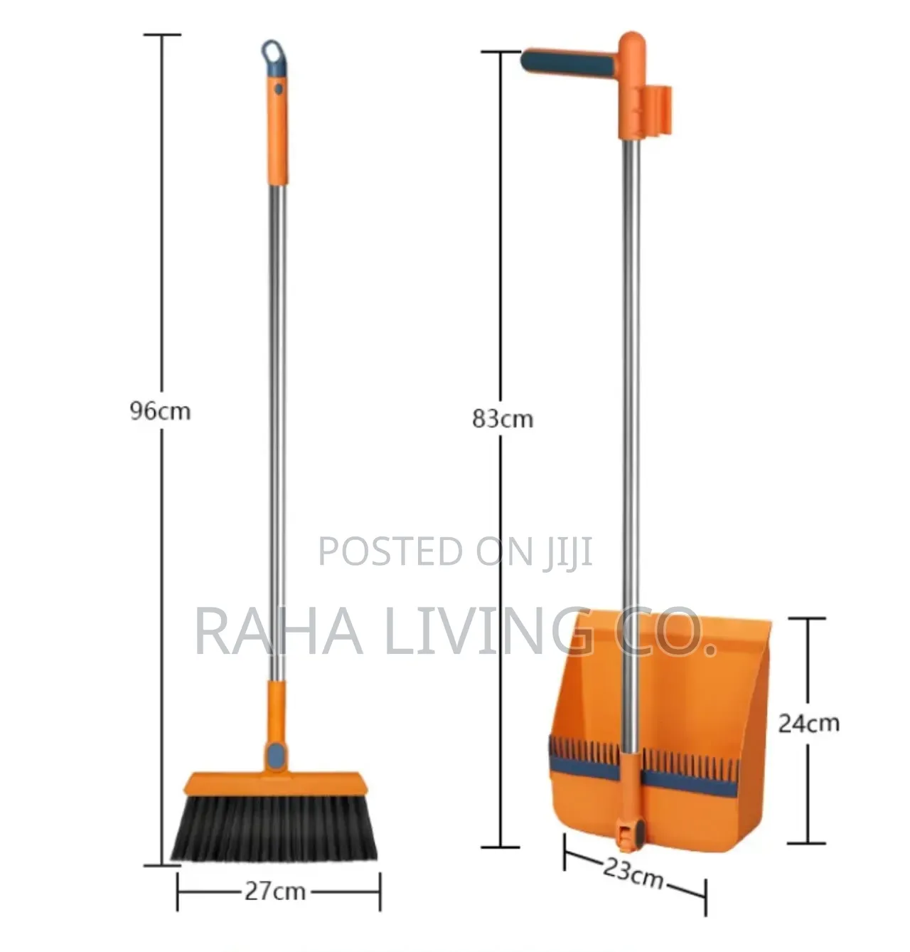 2-in-1 Foldable Rotating Broom Dustpan Set | 3 Colours