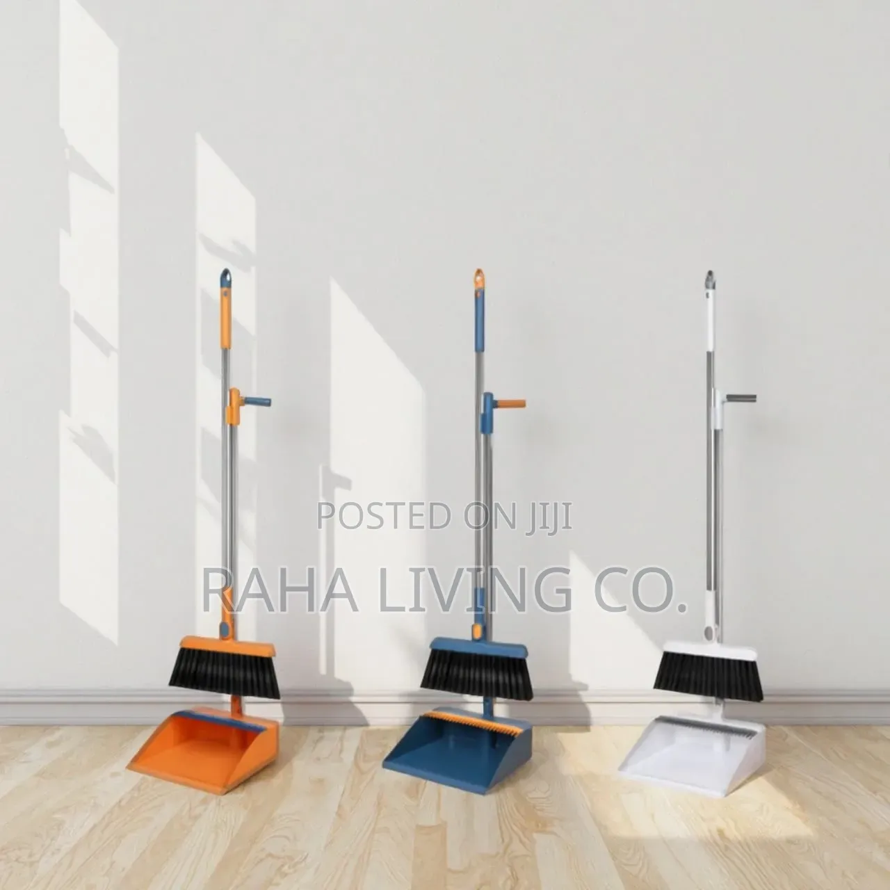 2-in-1 Foldable Rotating Broom Dustpan Set | 3 Colours