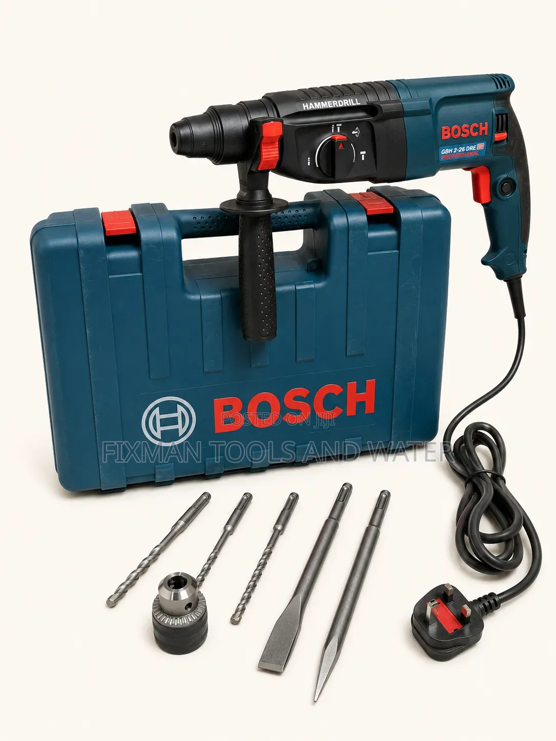 Powerful Bosch Rotary Hammer Drill 240v 800 Watts Best Heavy Duty Jobs