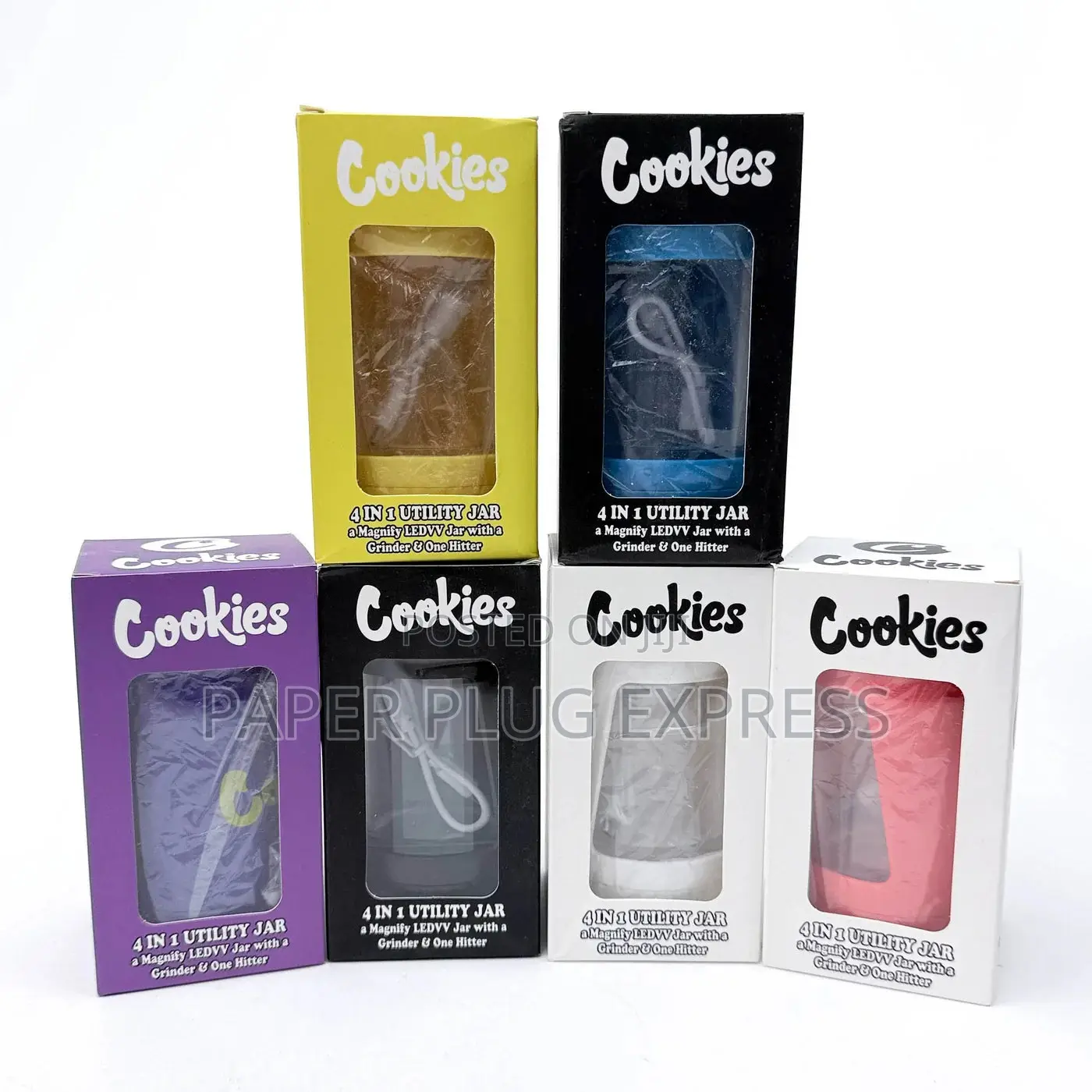 Cookies 4-in-1 Led Utility Jar With Grinder