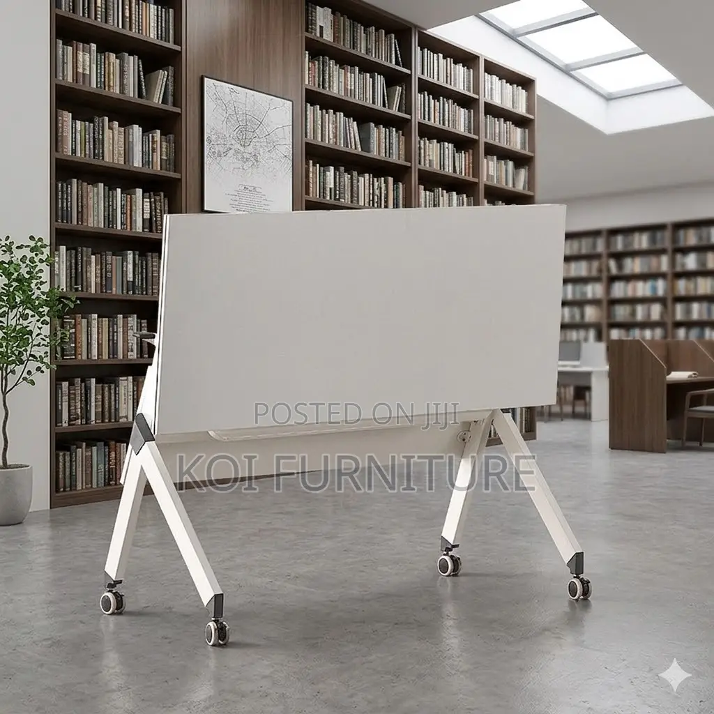 Office Desk; White Foldable Office Movable Desk