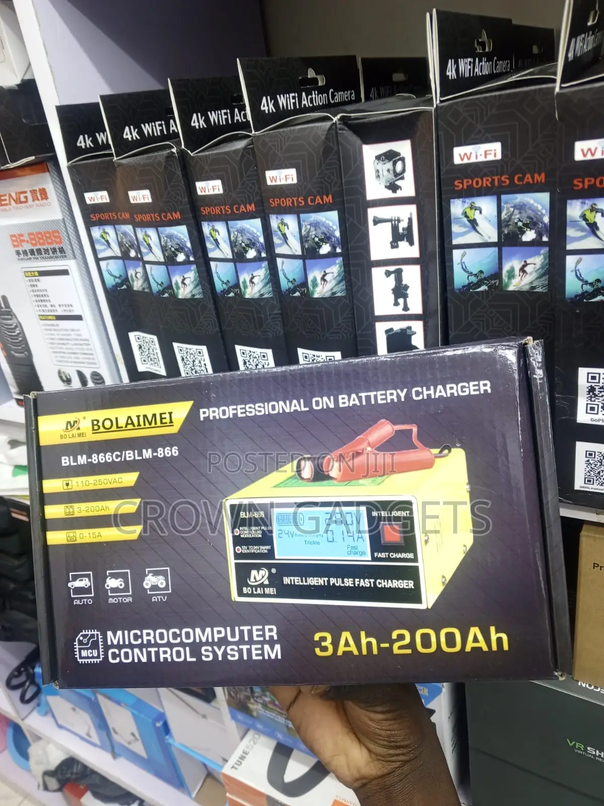 Bolaimei BLM-866c 12v 24v Smart Battery Charger LCD Display
