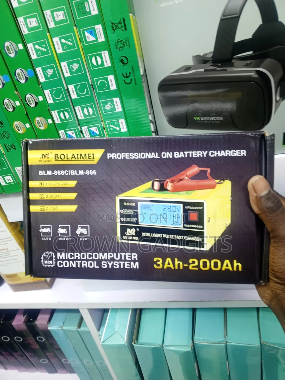 BLM-866c Automatic Car Battery Charger for 12v and 24v
