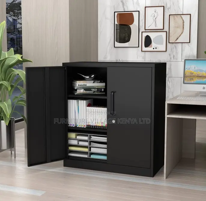 Durable 2-Door Credenza Cabinet