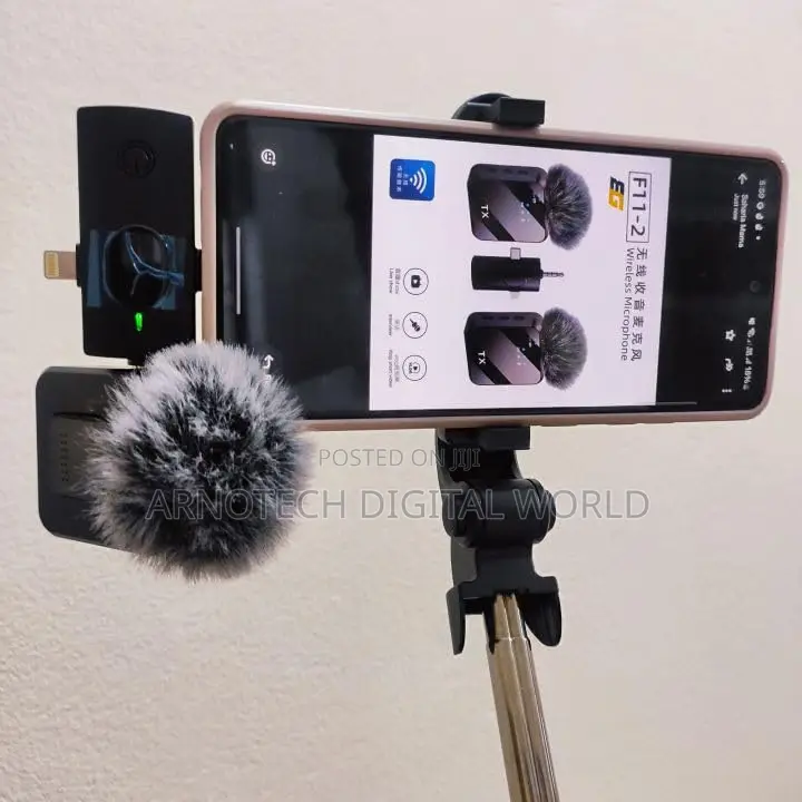 F11-2 Dual Mini Wireless Lavalier Microphone With Noise Reduction