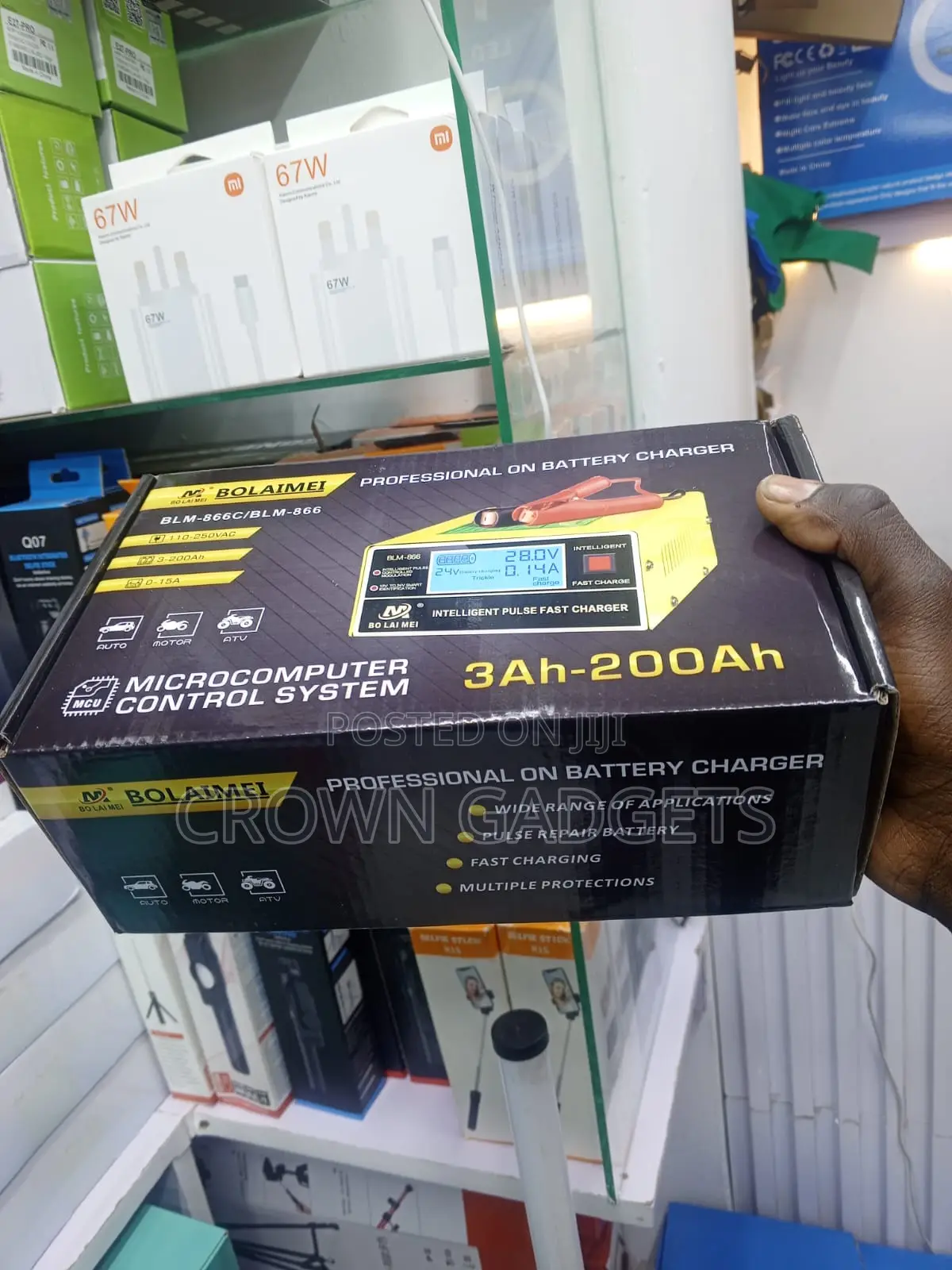 BLM-866c Pulse Repair Charger for Car and Motorcycle Battery