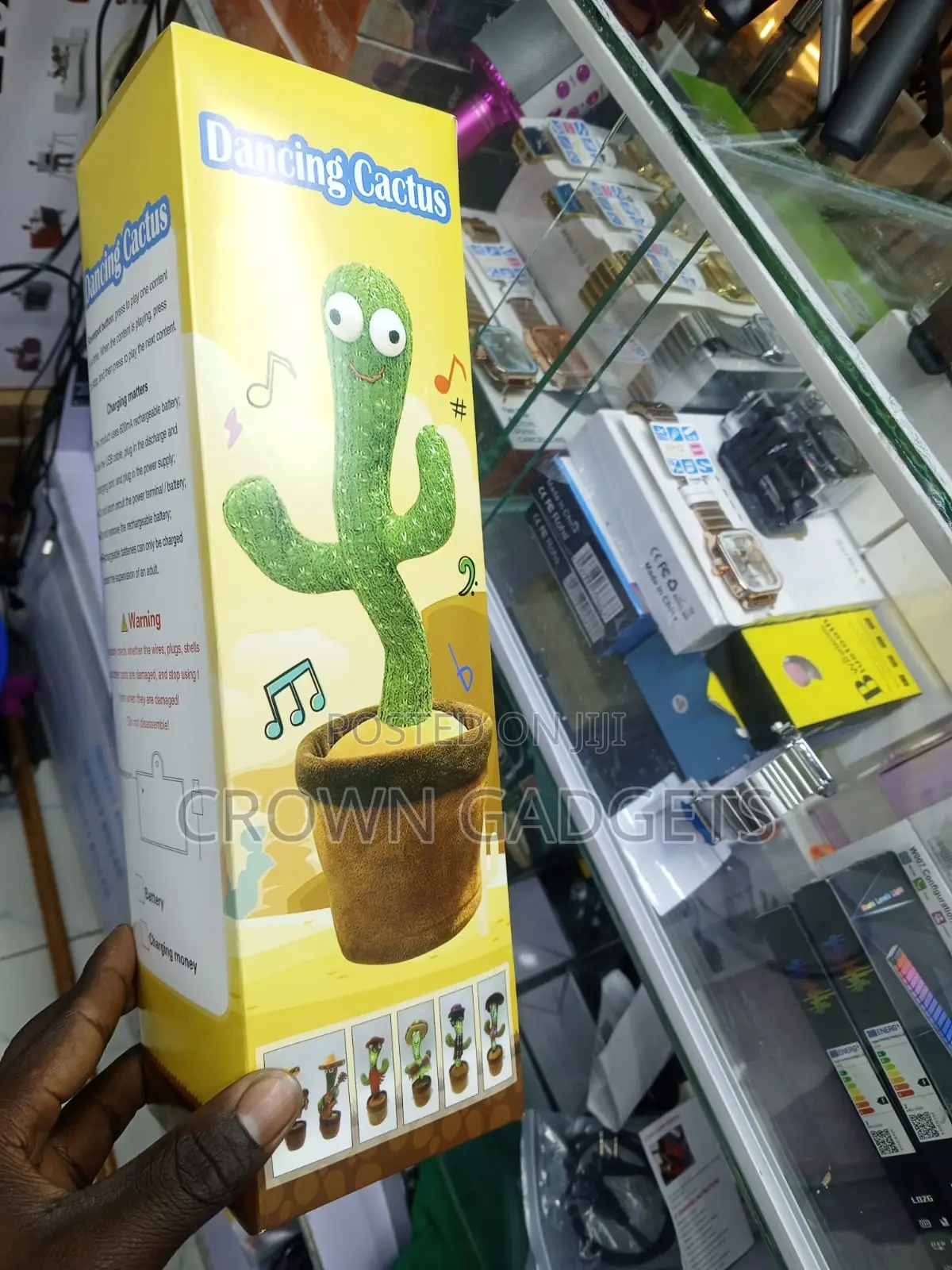Dancing Cactus Toy Singing Talking Plush With Led Lights