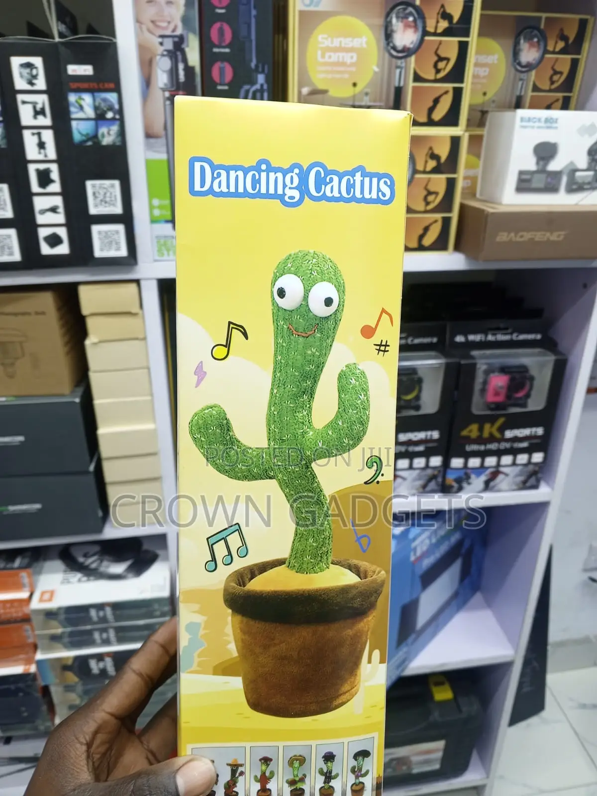 Interactive Dancing Cactus Toy With Voice Mimic Function