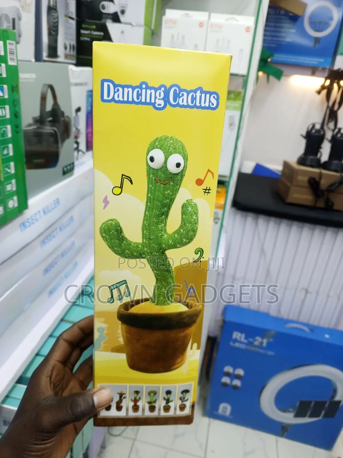 Interactive Dancing Cactus Toy With Voice Mimic Function