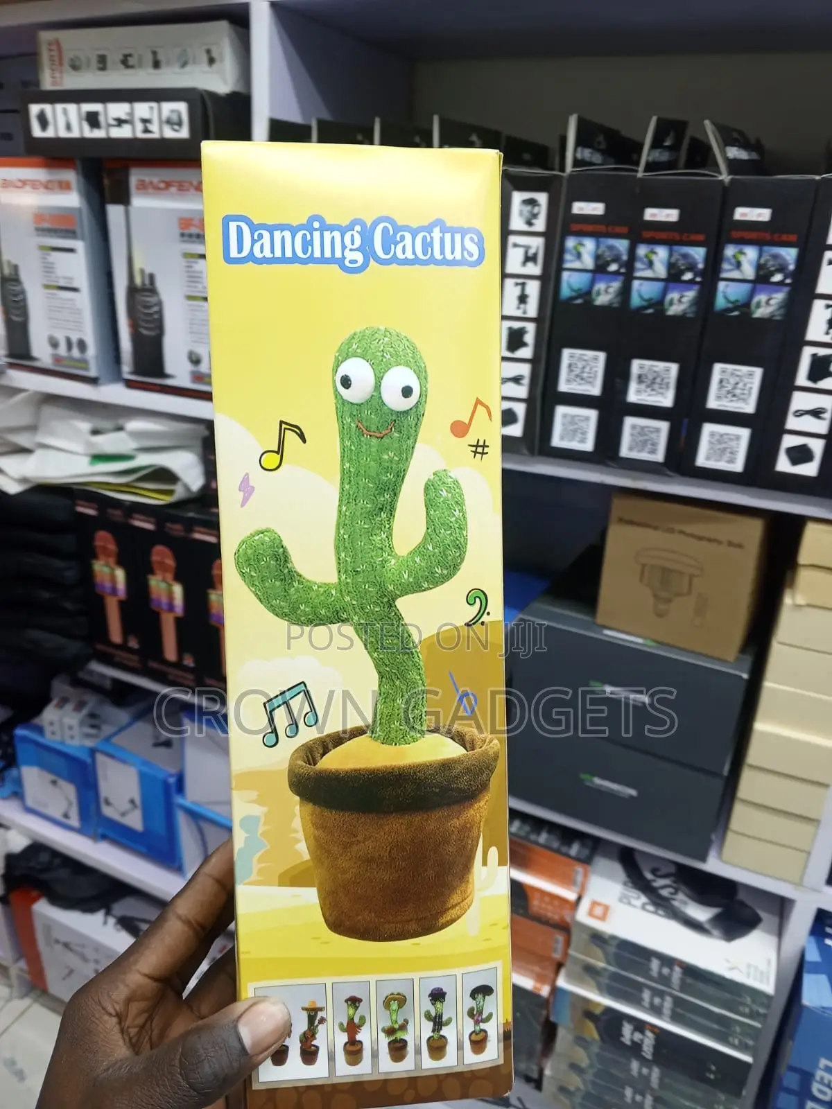 Singing Dancing Cactus Plush Toy With Recording Feature