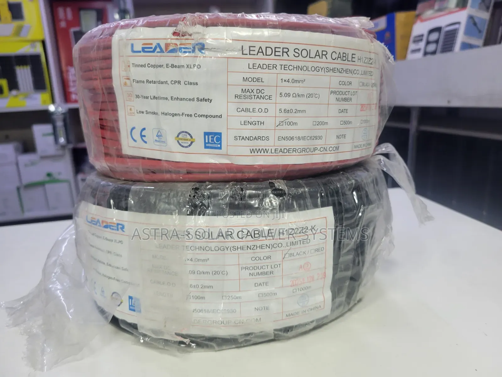 Leader 4.0mm Pv Cable
