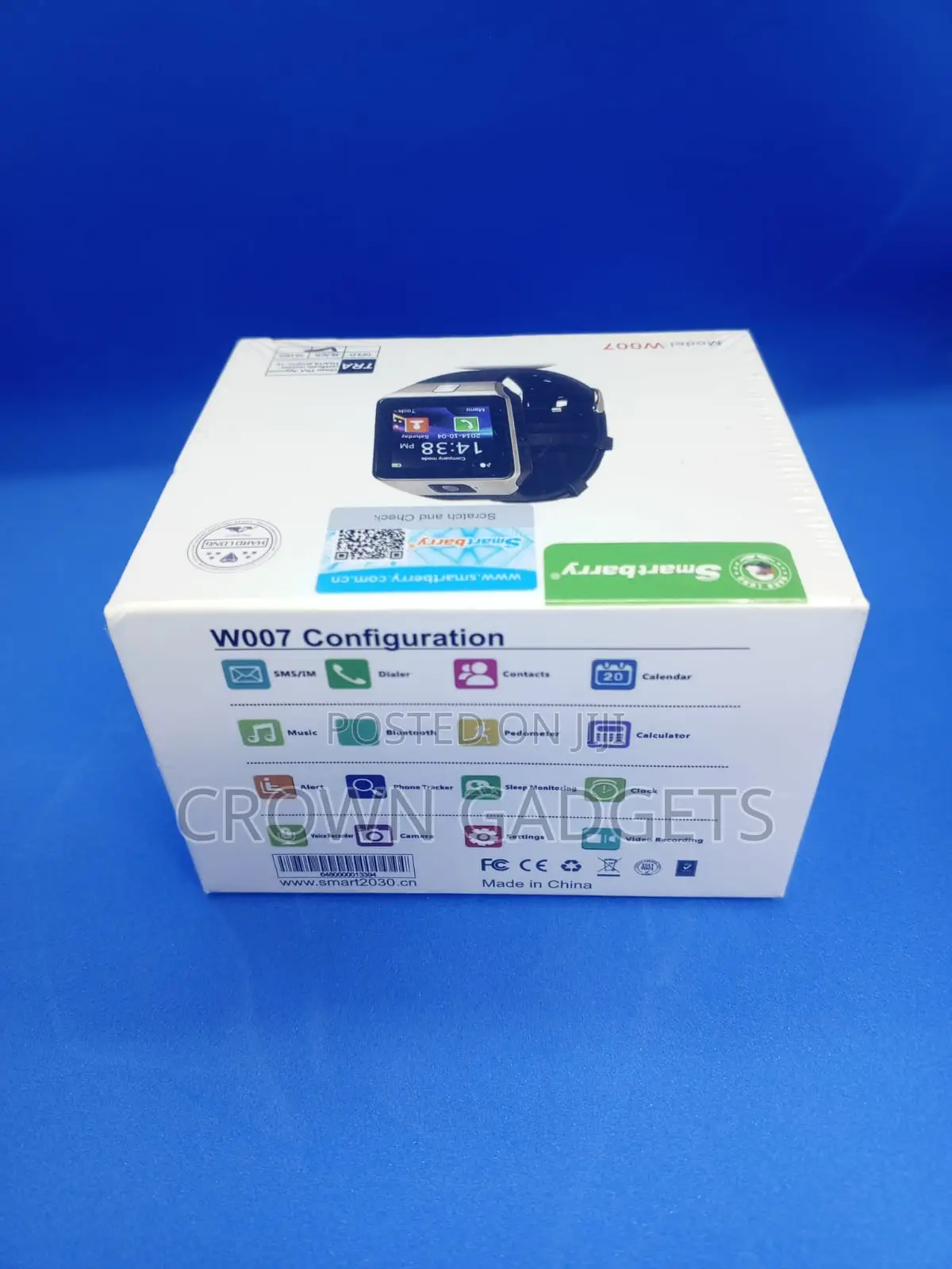Smartberry W007 Smartwatch With Camera Sim Card Bluetooth