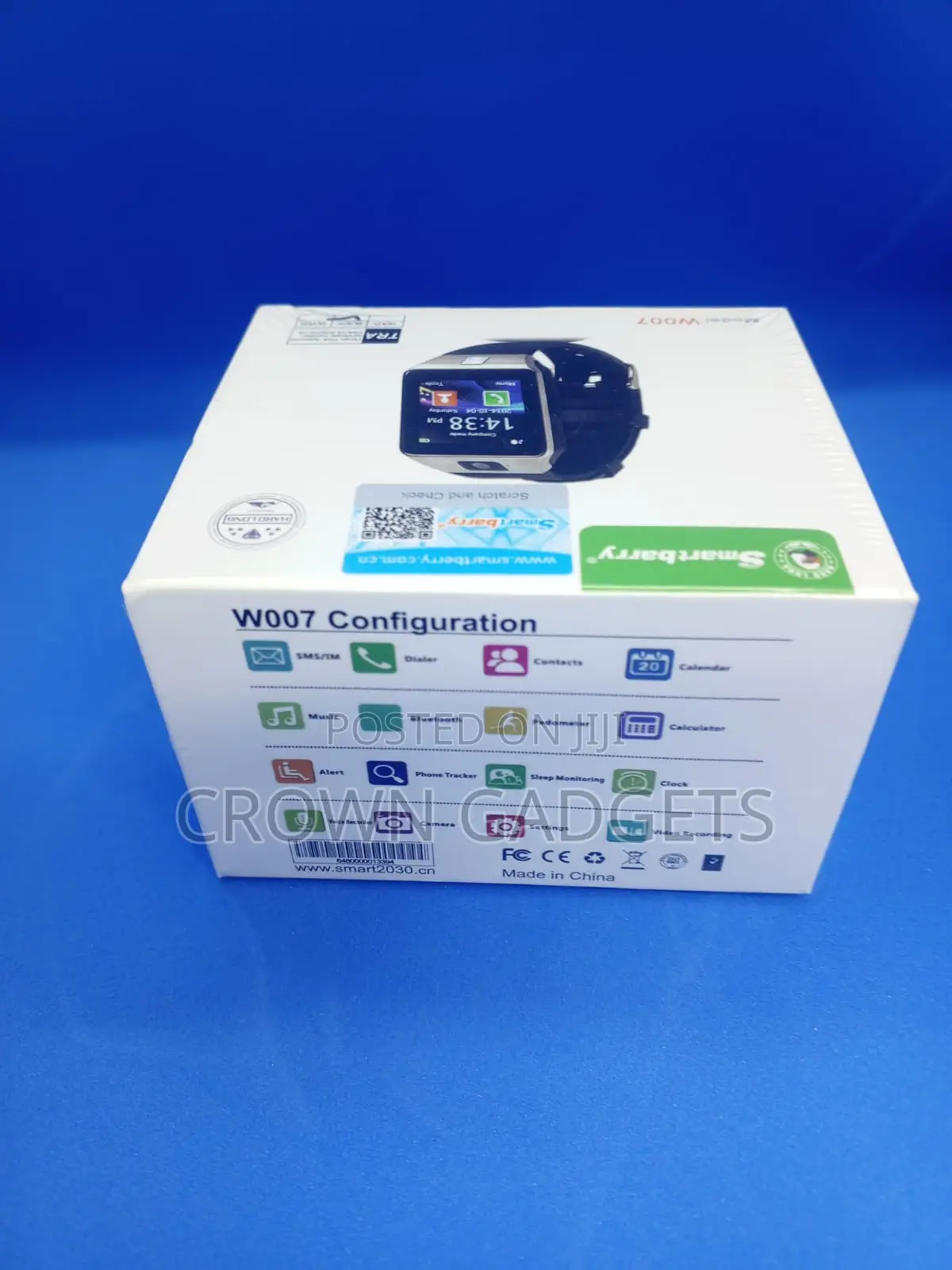 Smartberry W007 Smartwatch With Camera Sim Card Bluetooth