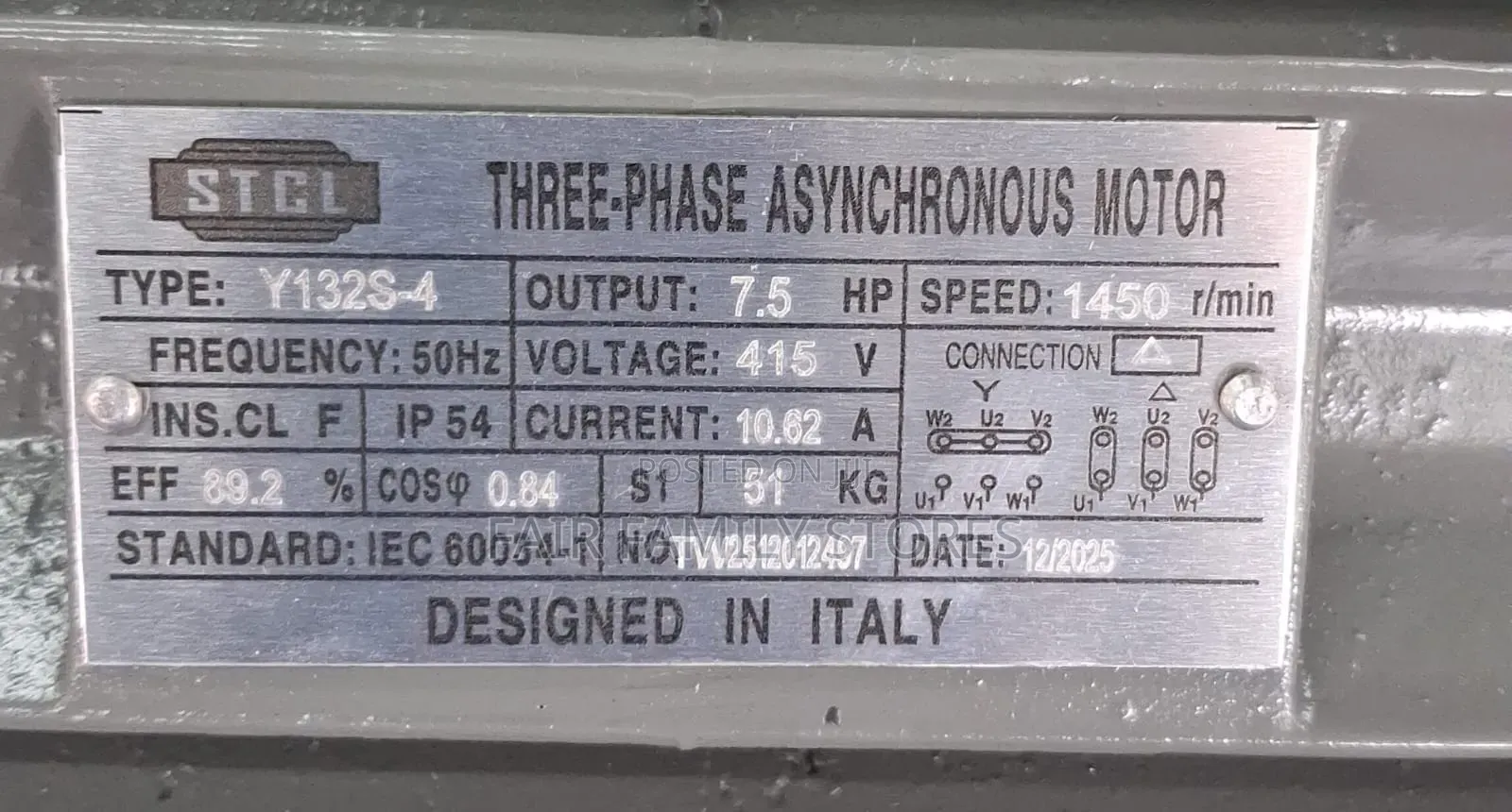 Electric Motor 7.5hp