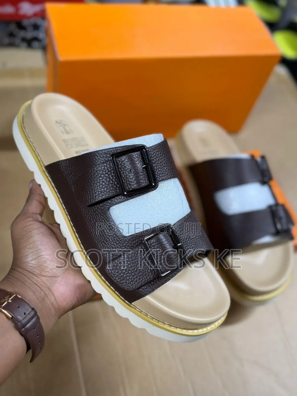 New Arrival Brunello Leather Sandals