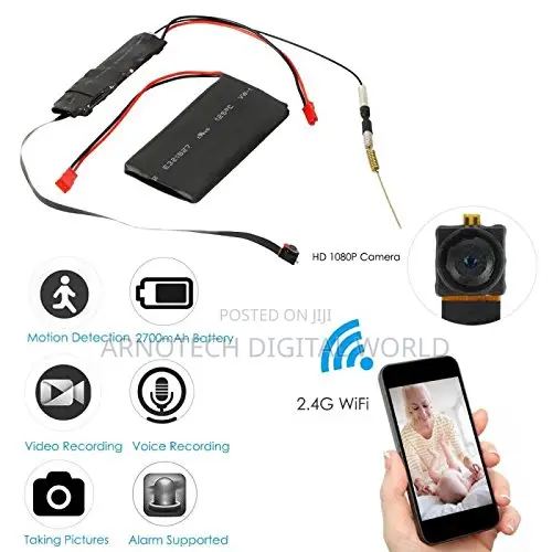 Mini Wifi (Pinhole) CCTV - Full Hd1080p,Hidden Security DVR Recording