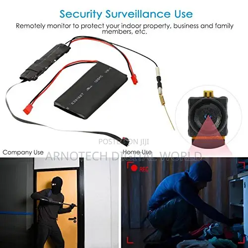 Mini Wifi (Pinhole) CCTV - Full Hd1080p,Hidden Security DVR Recording