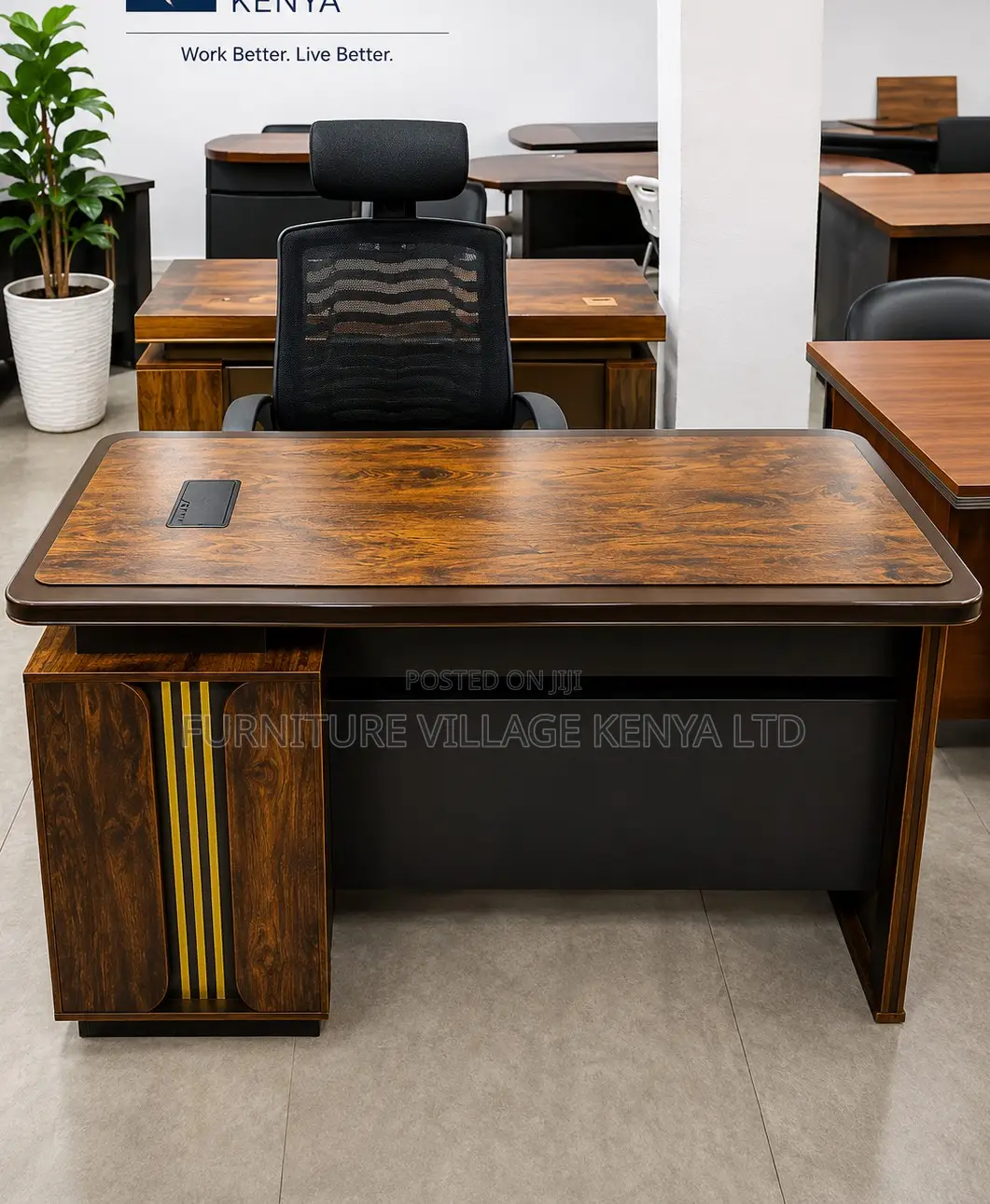 1400mm Golden-Like Office Desk