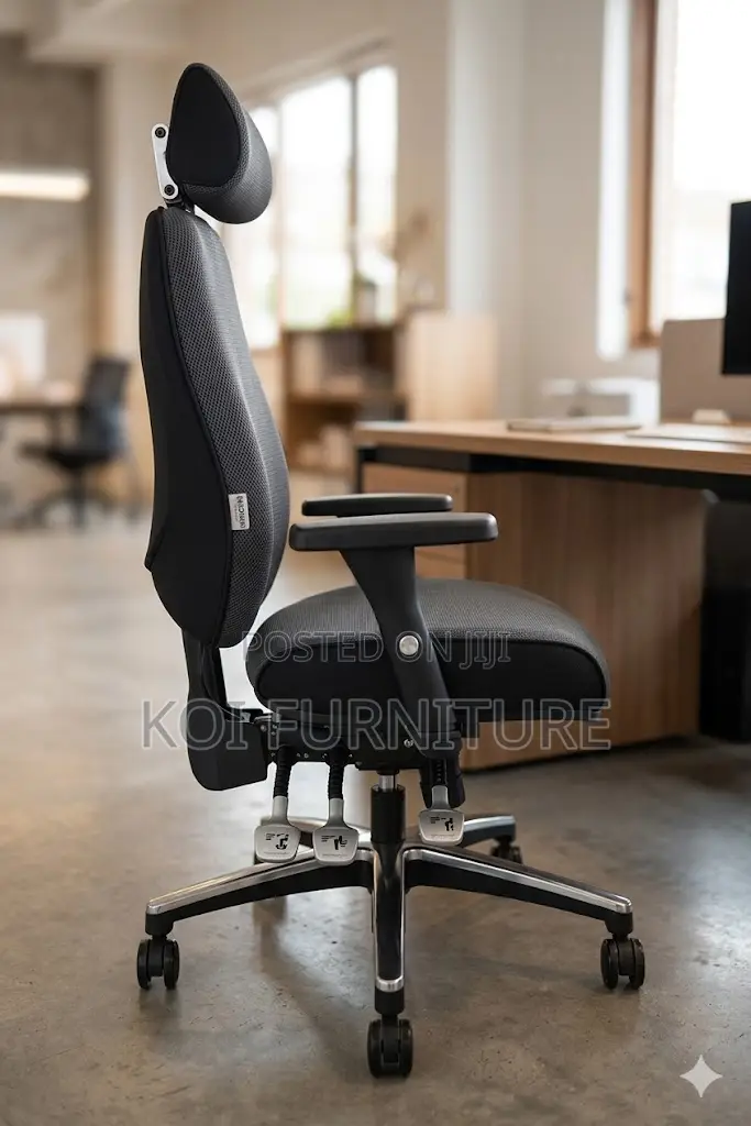 Office Chairs; Executive Orthopedic Office Chair With Dual Backrest