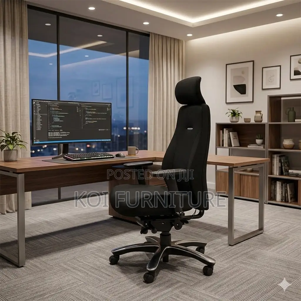 Office Chairs; Executive Orthopedic Office Chair With Dual Backrest