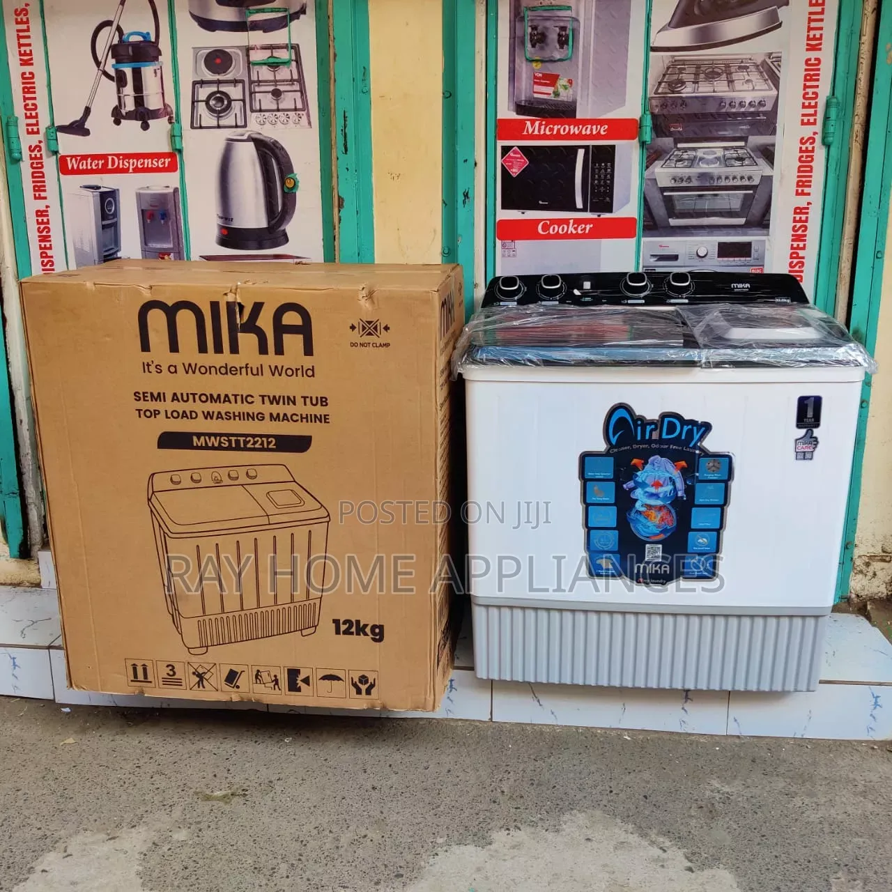 Mika Washing Machine 12kg Twin Tub
