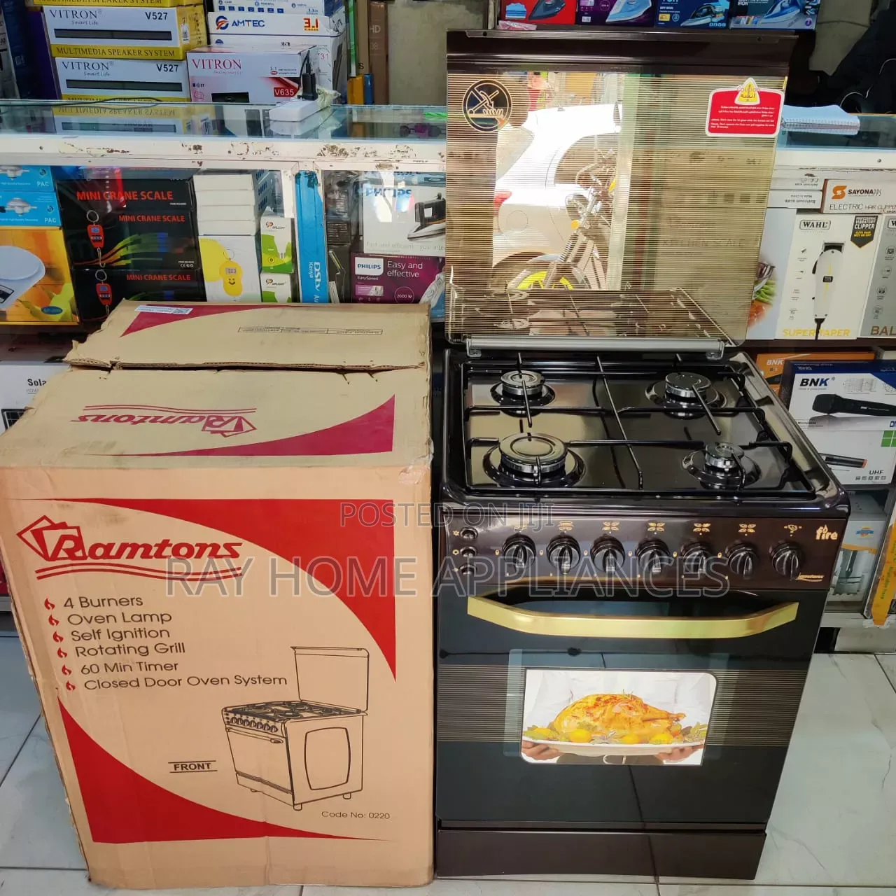 Ramtons Full Gas 50cm*50cm Standing Cooker
