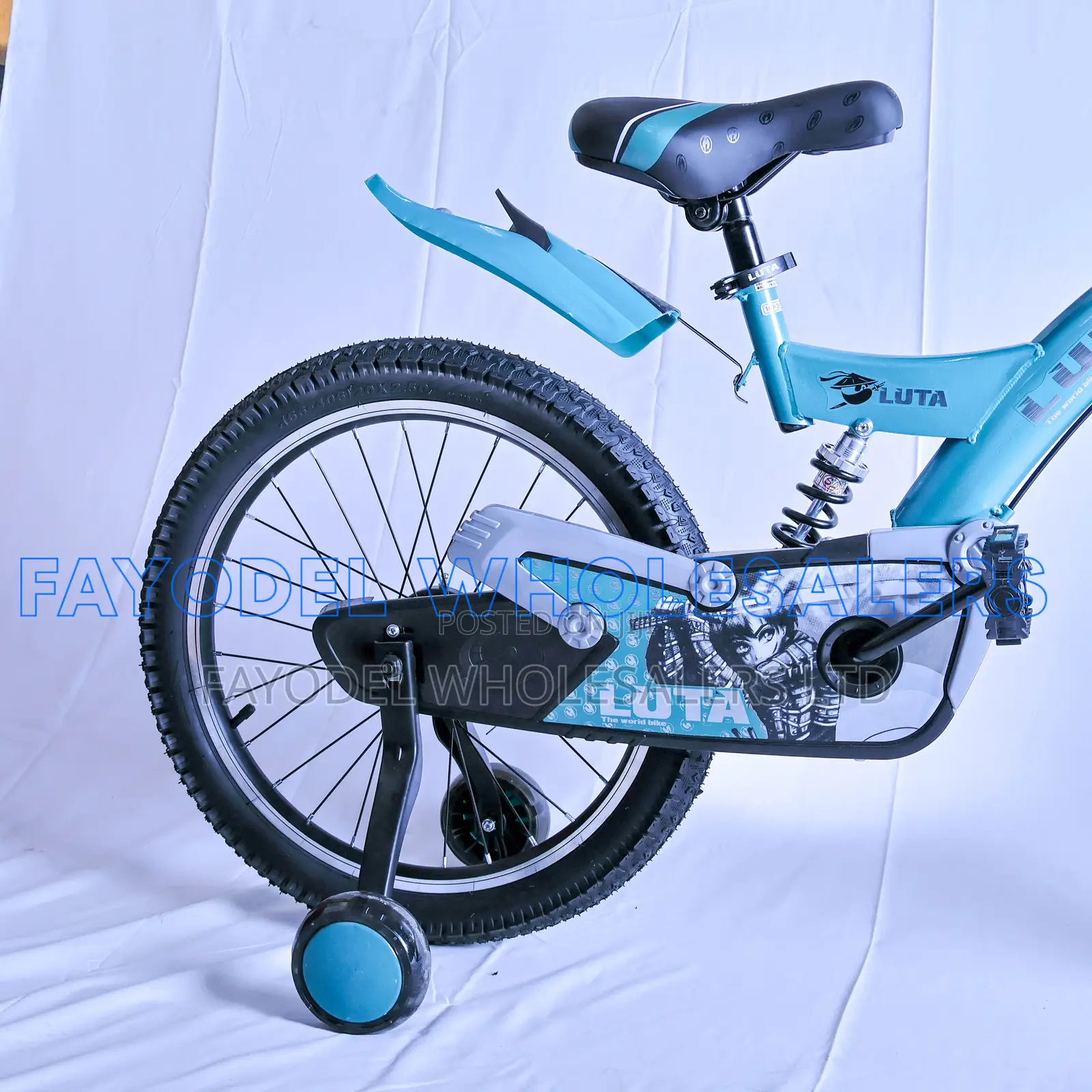 Luta Kids Bike With Basket and Training Wheels