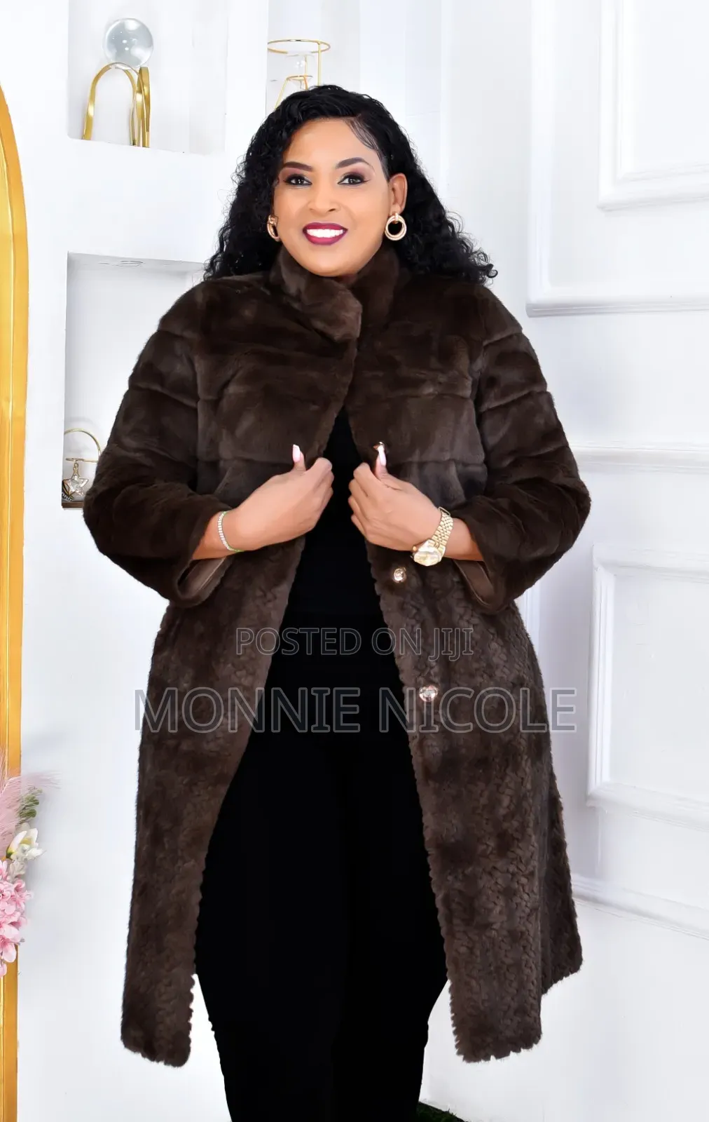 Original Luxury Fur Long Coat for Women