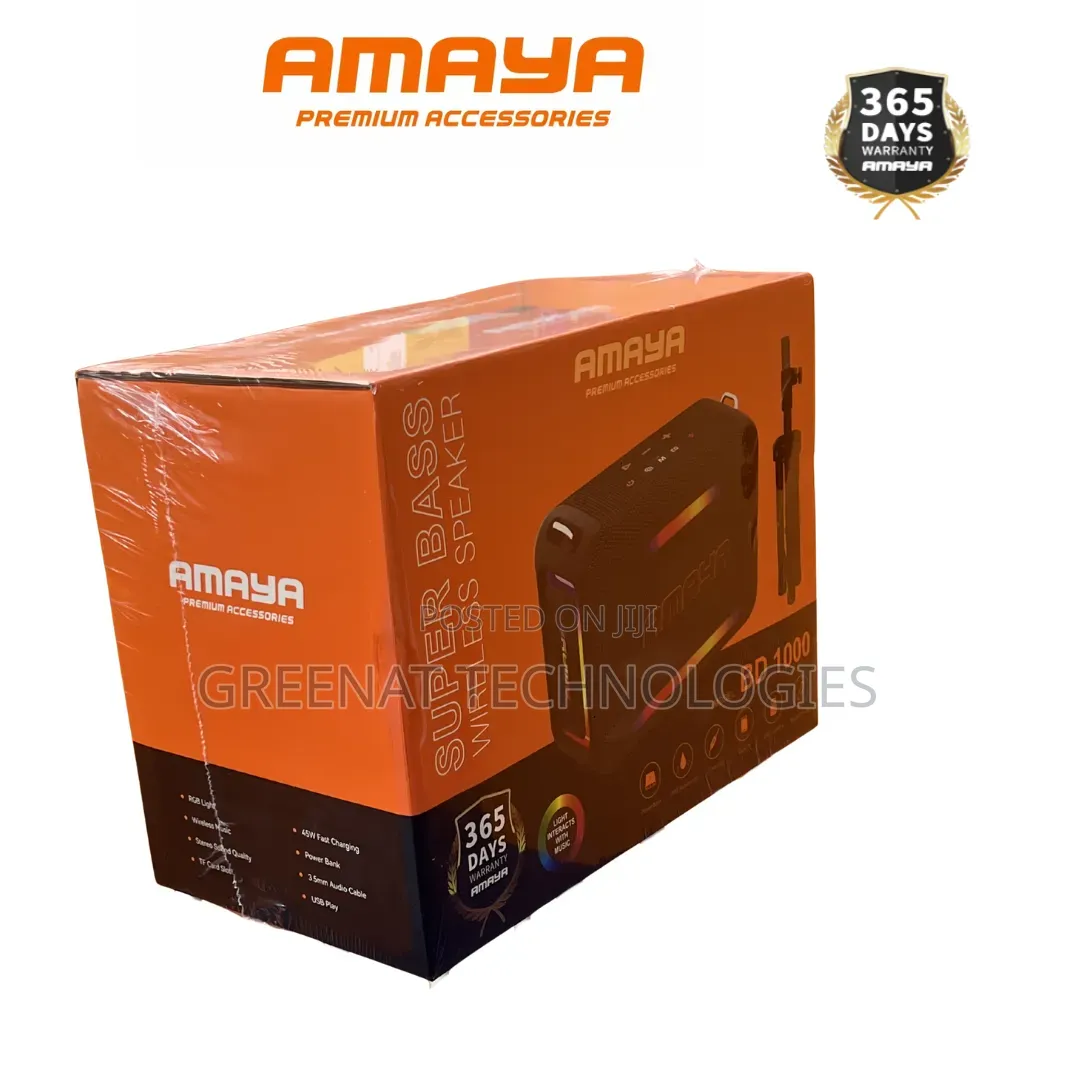 Amaya Bd1000 Bluetooth Speaker – Powerful Hifi Sound, All-Day Playtime
