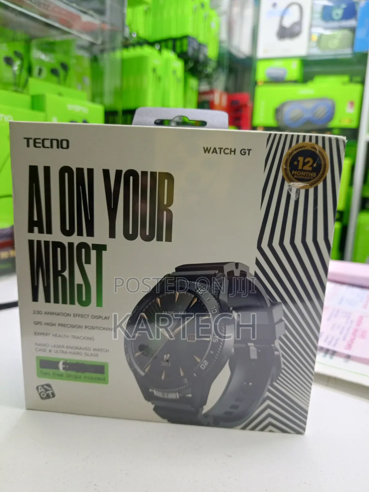 Tecno Watch Gt Smartwatch With Ultra-Hard Glass Protection