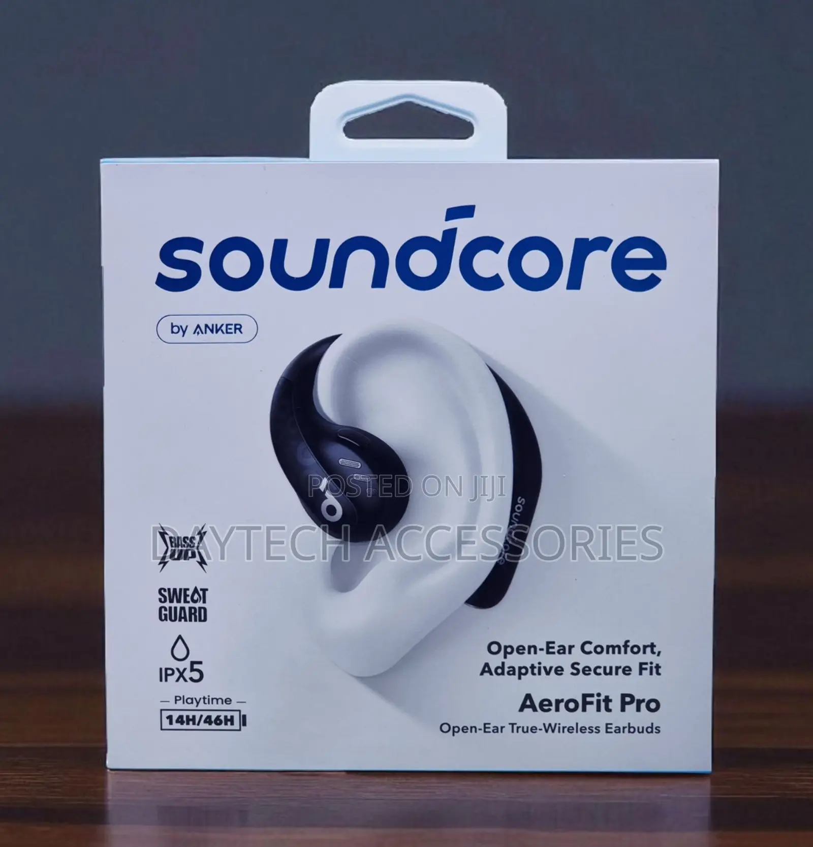 Soundcore by Anker Aerofit Pro Open-Ear True-Wireless Earbuds in Black