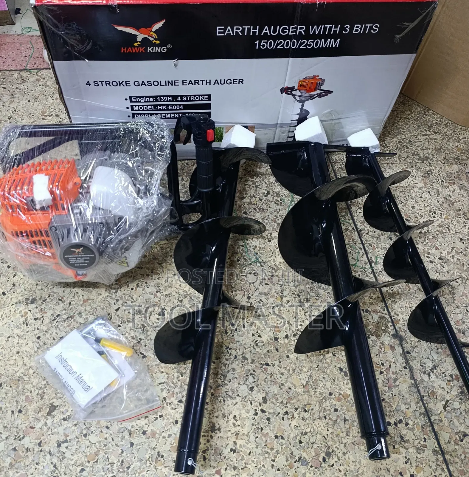 4 Stroke Gasoline Earth Auger/Hawking 4 Stroke Petrol Earth Auger